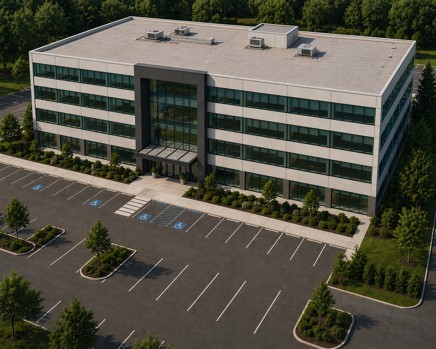 Commercial building before grid edge optimization